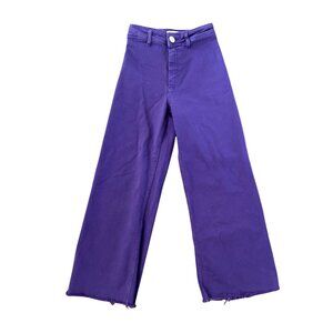 Purple Marine Zara Jeans Size 2 Raw Hem High Waist